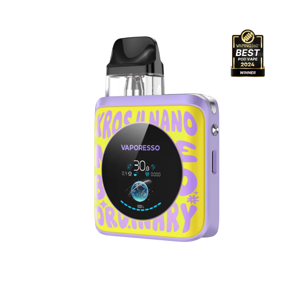 Vaporesso Xros 4 Nano pod e-cigarette 3ml argent écran