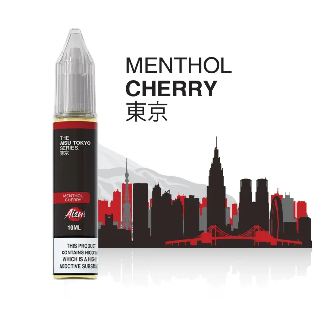Aisu Tokyo Menthol Cherry sels de nicotine 10ml 10mg cerise