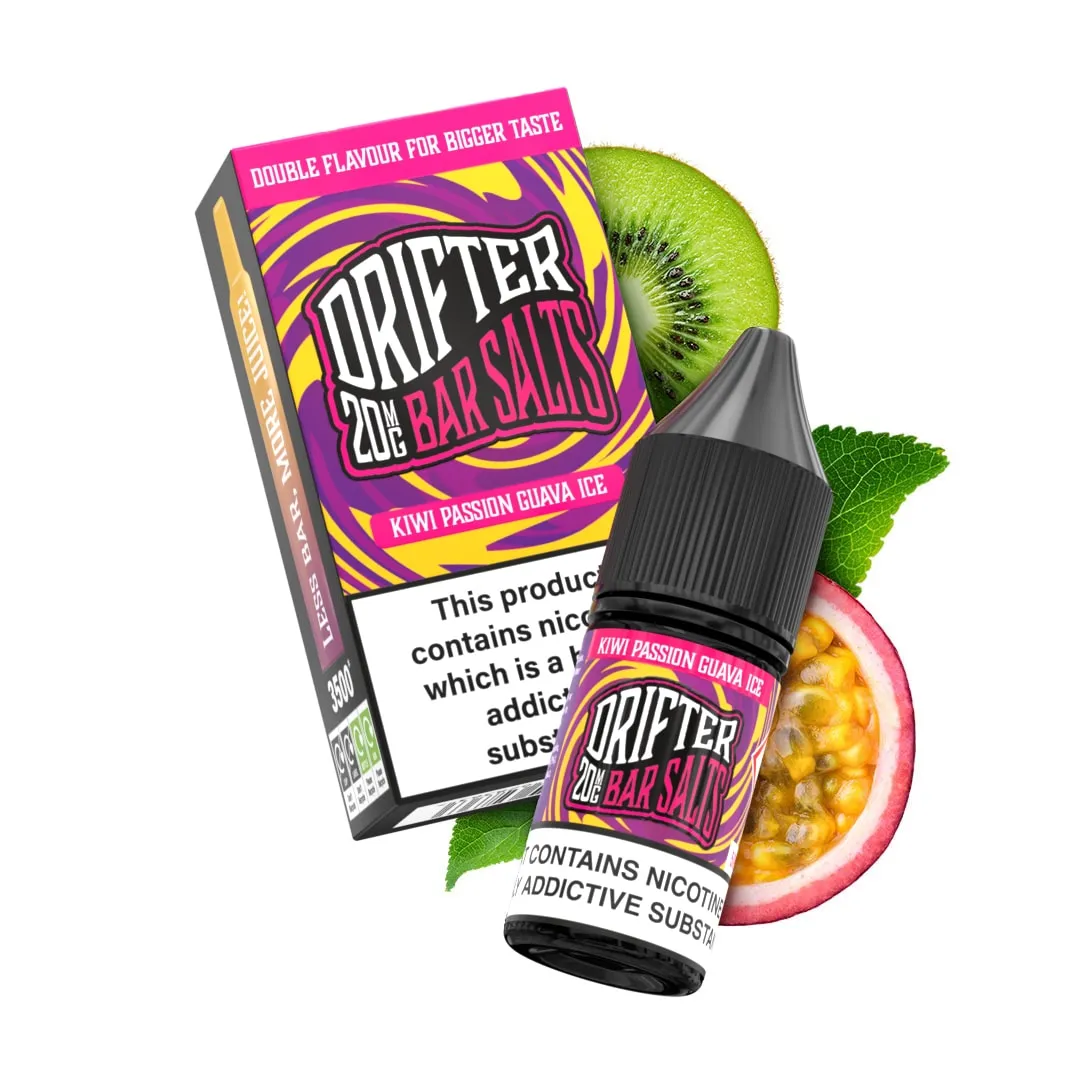 Drifter Bar Salts Kiwi Passionfruit Guava e-liquide 10ml 20mg fruité