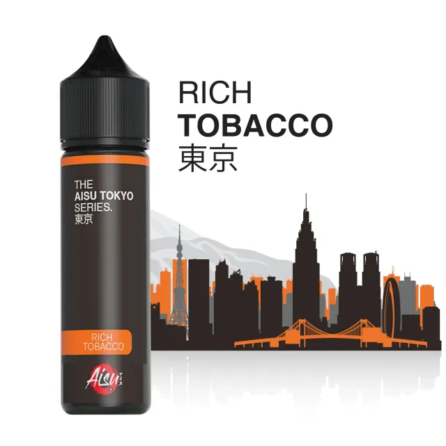 Aisu Tokyo Rich Tobacco e-liquide 50ml 0mg tabac