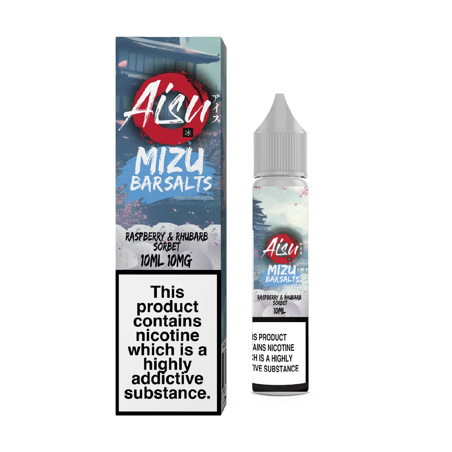 Aisu Mizu Raspberry Rhubarb Sorbet sel nicotine 10ml 10mg