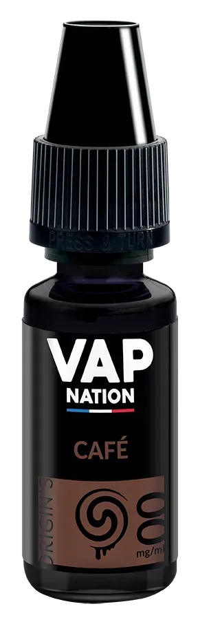 Vap Nation Origin's Café e-liquide gourmand
