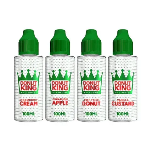 Donut King e-liquide shortfill 100ml 0mg vanille custard
