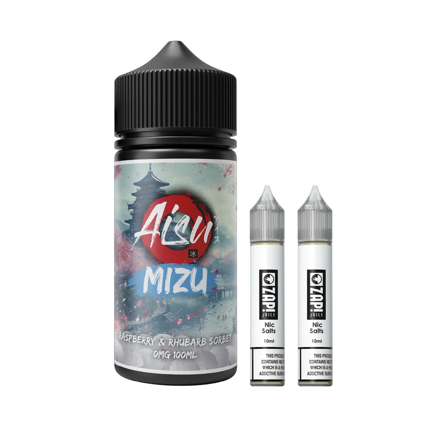 Aisu Mizu Raspberry Rhubarb Sorbet e-liquide 0mg 100ml glacé