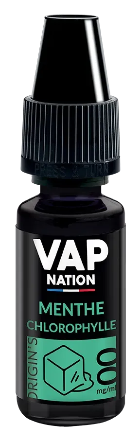 Vap Nation Origin's Menthe Chlorophylle e-liquide doux