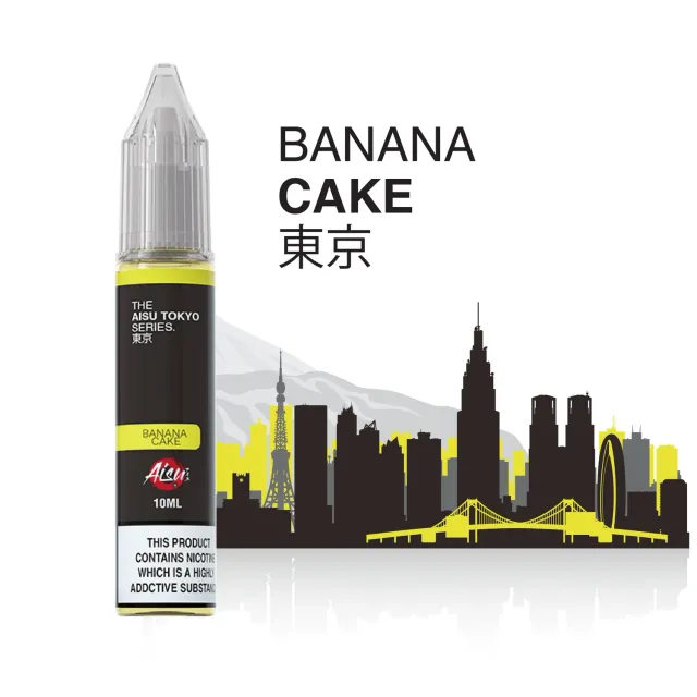 Aisu Tokyo Banana Cake e-liquide 10ml 20mg gourmand