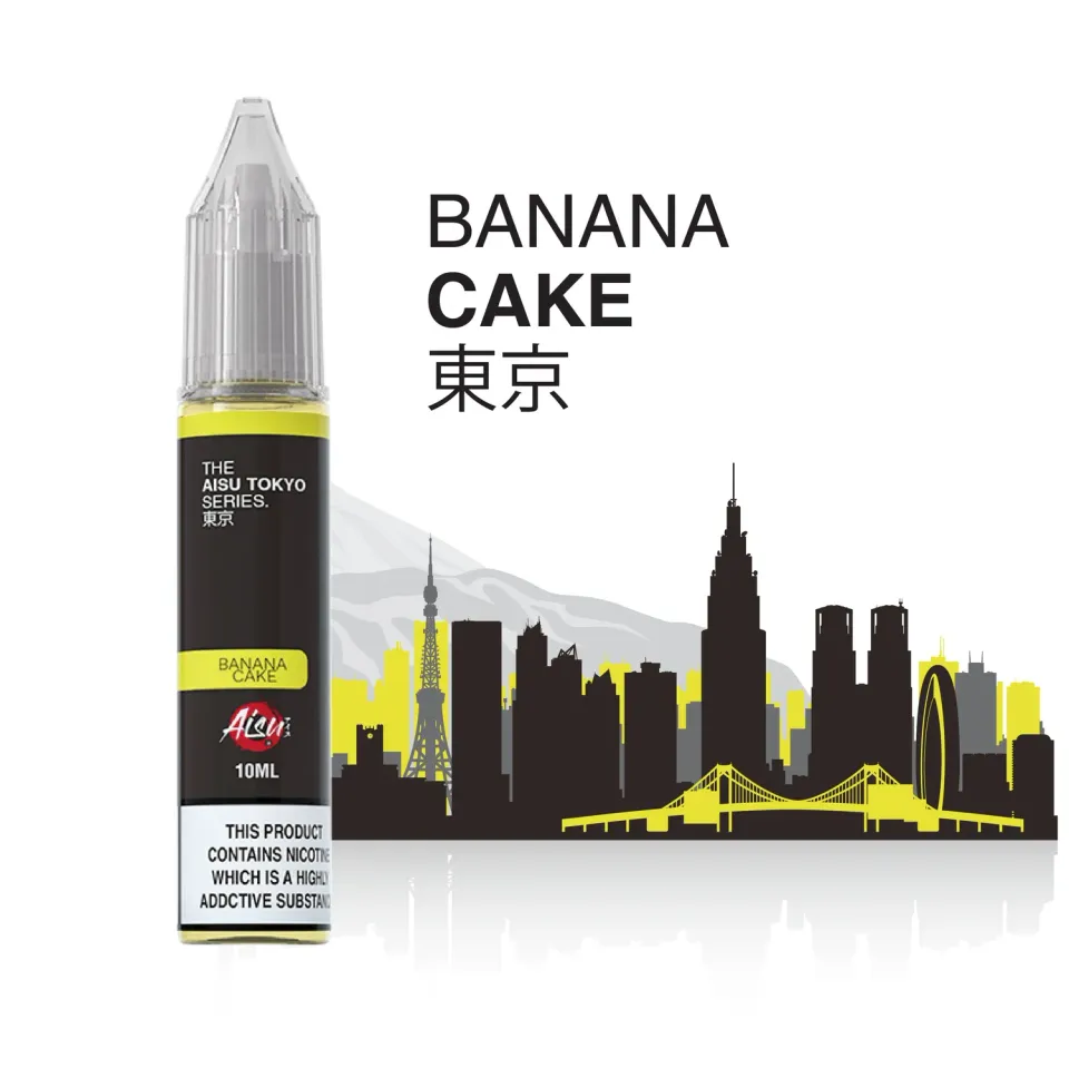 Aisu Tokyo Banana Cake e-liquide 10ml 20mg gourmand