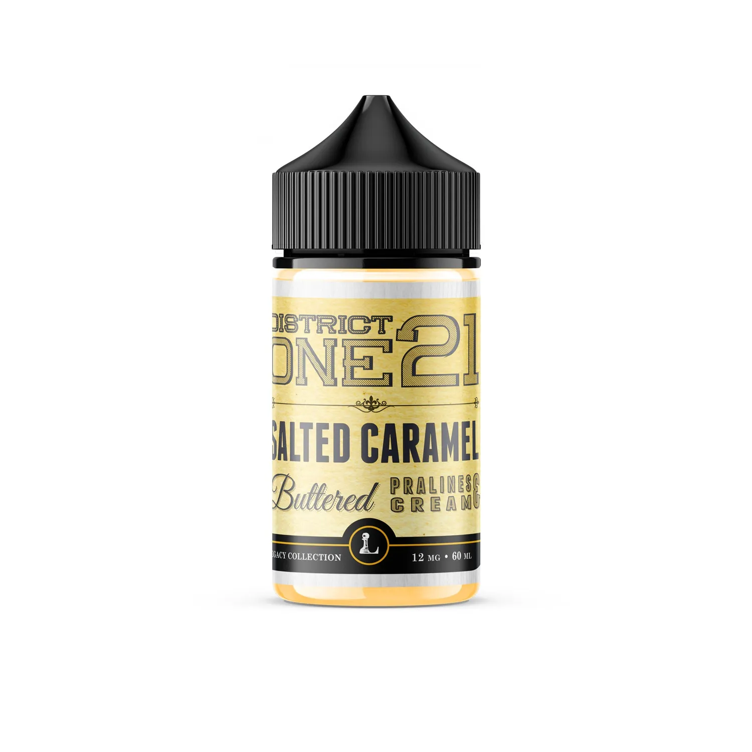 Five Pawns District One21 e-liquide 60ml 0mg caramel salé