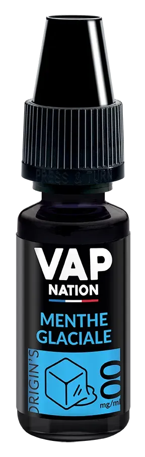 Vap Nation Origin's Menthe Glaciale e-liquide frais intense
