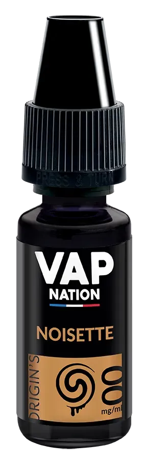 Vap Nation Origin's Noisette e-liquide torréfié