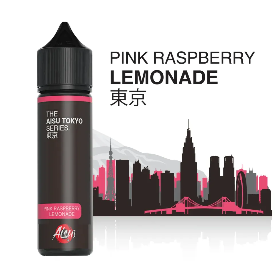 Aisu Tokyo Pink Raspberry Lemonade e-liquide 50ml 0mg