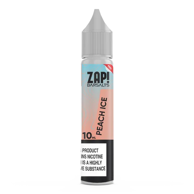 Zap! Bar Salt Peach Ice sel nicotine 10ml 20mg pêche glacée