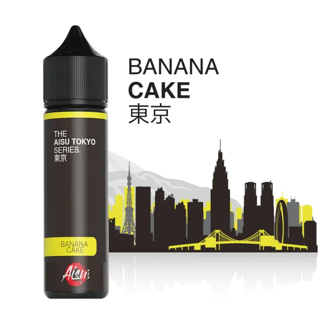 Aisu Tokyo Banana Cake e-liquide 50ml 0mg gourmand