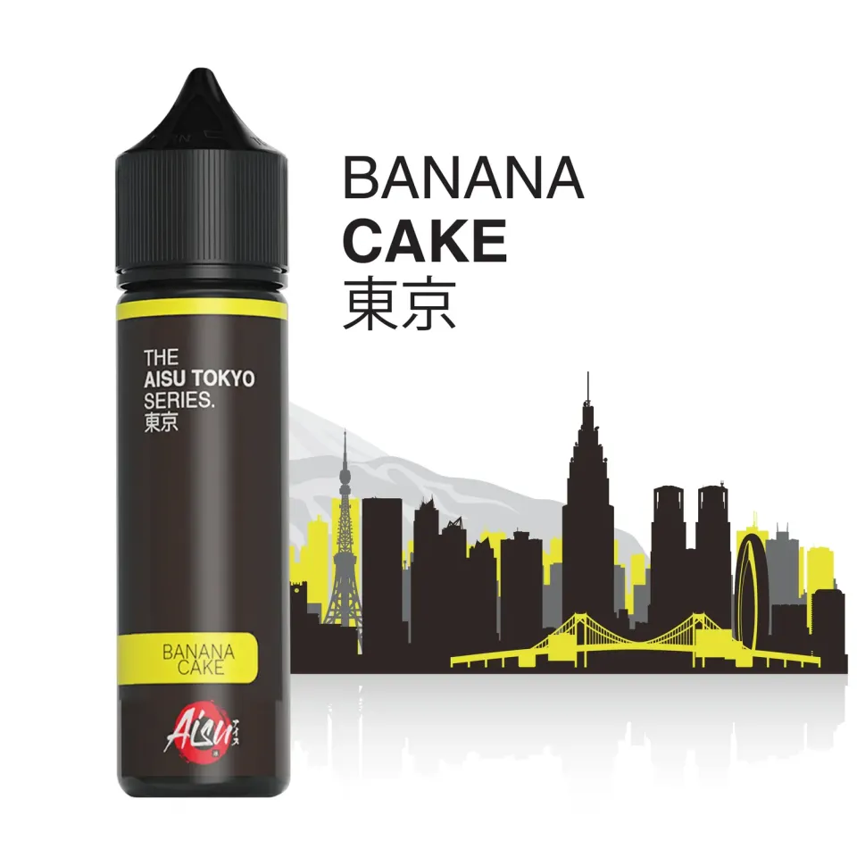 Aisu Tokyo Banana Cake e-liquide 50ml 0mg gourmand