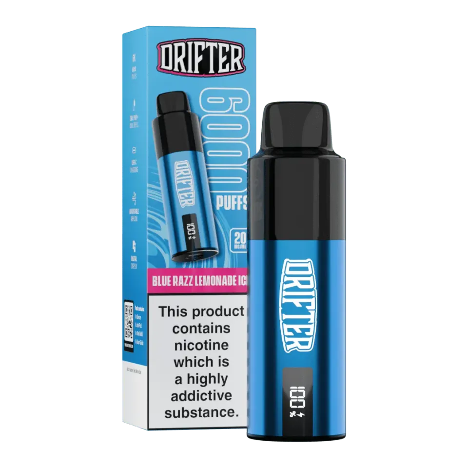 Drifter Bar 6000 Blue Razz Lemonade Ice puff 6000 fruits