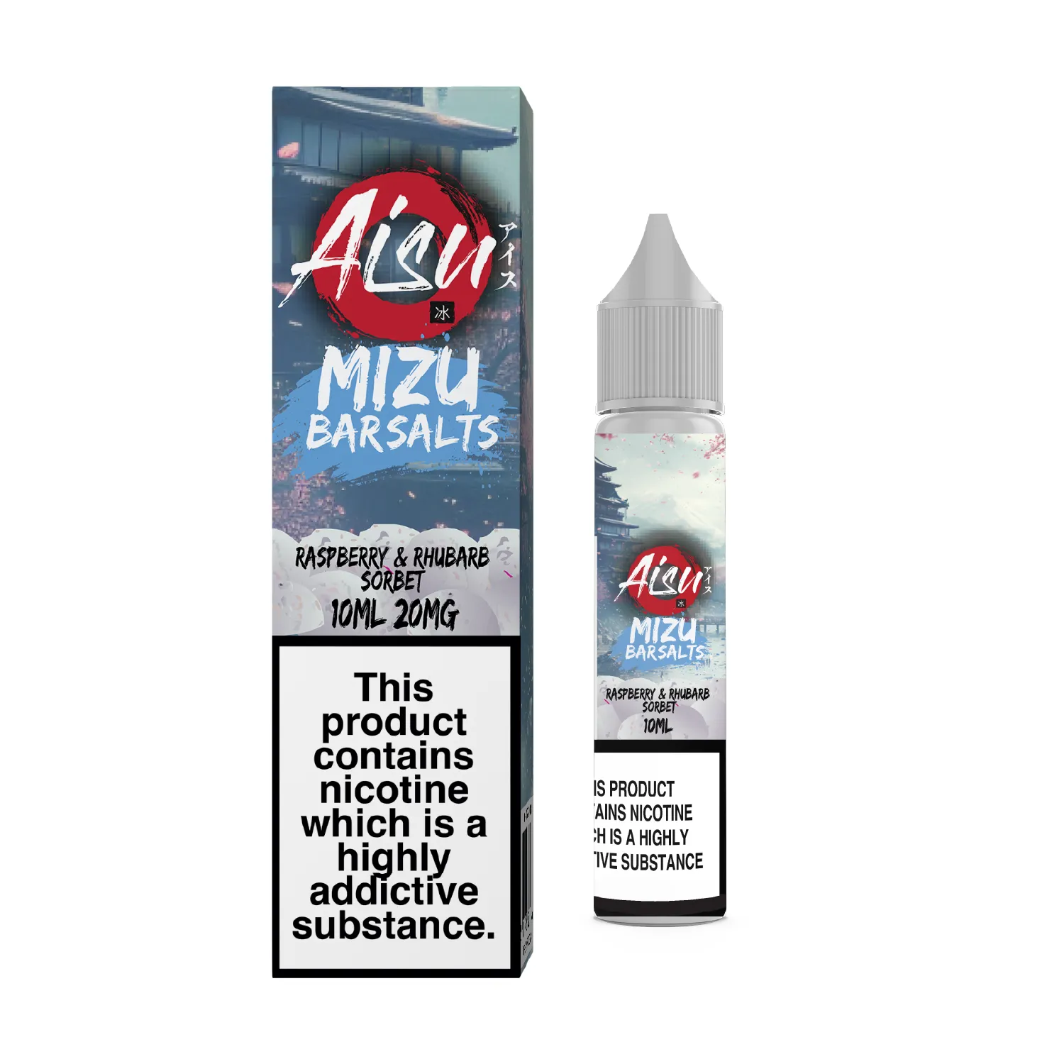 Aisu Mizu Raspberry Rhubarb Sorbet sel nicotine 10ml 10mg