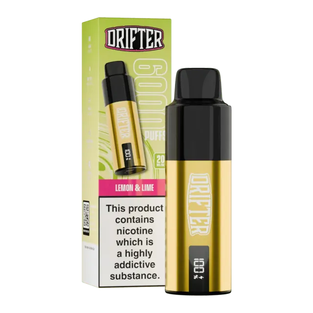 Drifter Bar 6000 Lemon Lime puff rechargeable 6000