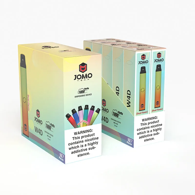 JomoTech W4D 1800 puff 2 en 1 métal 5 ml