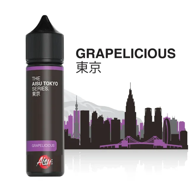 Aisu Tokyo Grapelicious e-liquide 0mg 50ml frais