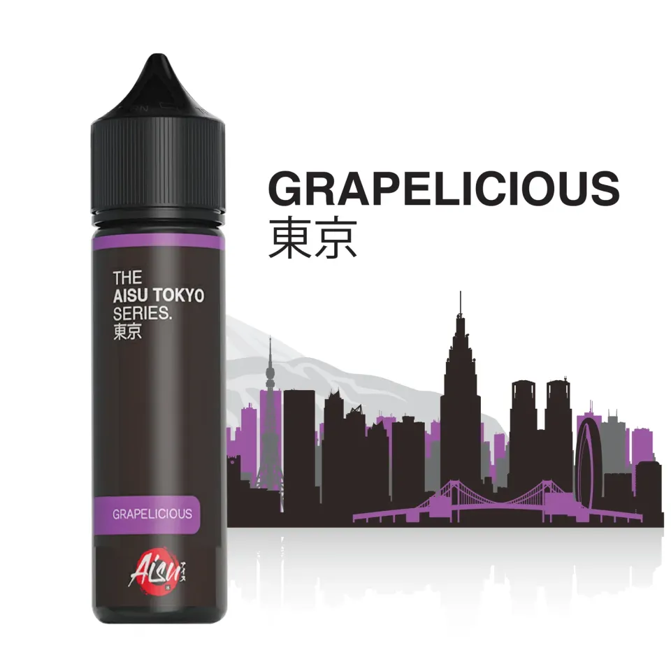 Aisu Tokyo Grapelicious e-liquide 0mg 50ml frais