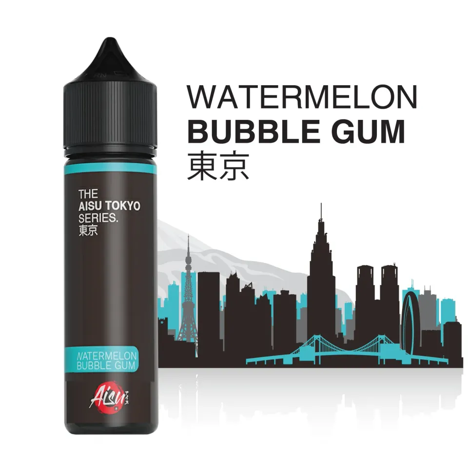 Aisu Tokyo Watermelon Bubble Gum e-liquide 50ml 0mg