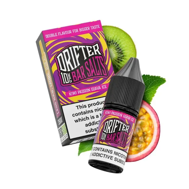 Drifter Bar Salts Kiwi Passionfruit Guava e-liquide 10ml 20mg fruité
