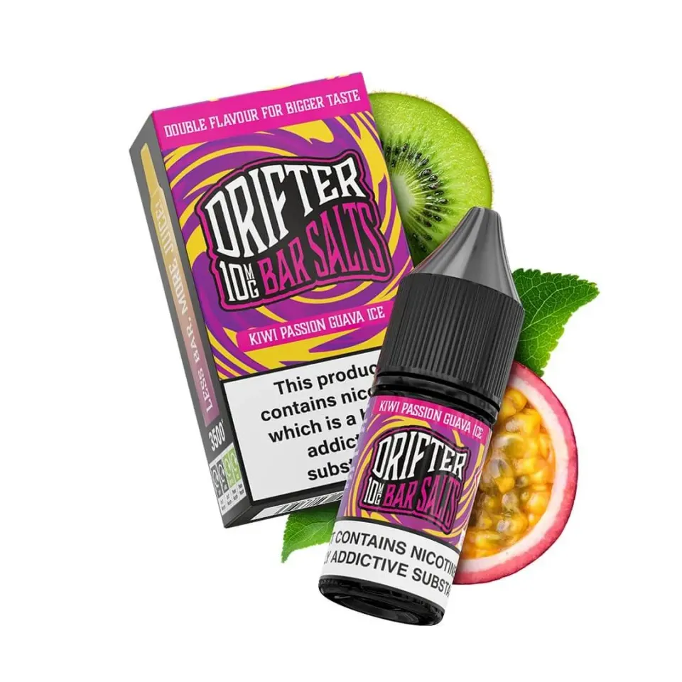 Drifter Bar Salts Kiwi Passionfruit Guava e-liquide 10ml 20mg fruité