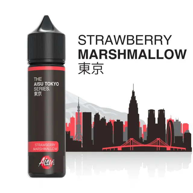 Aisu Tokyo Strawberry Marshmallow e-liquide 0mg 50ml
