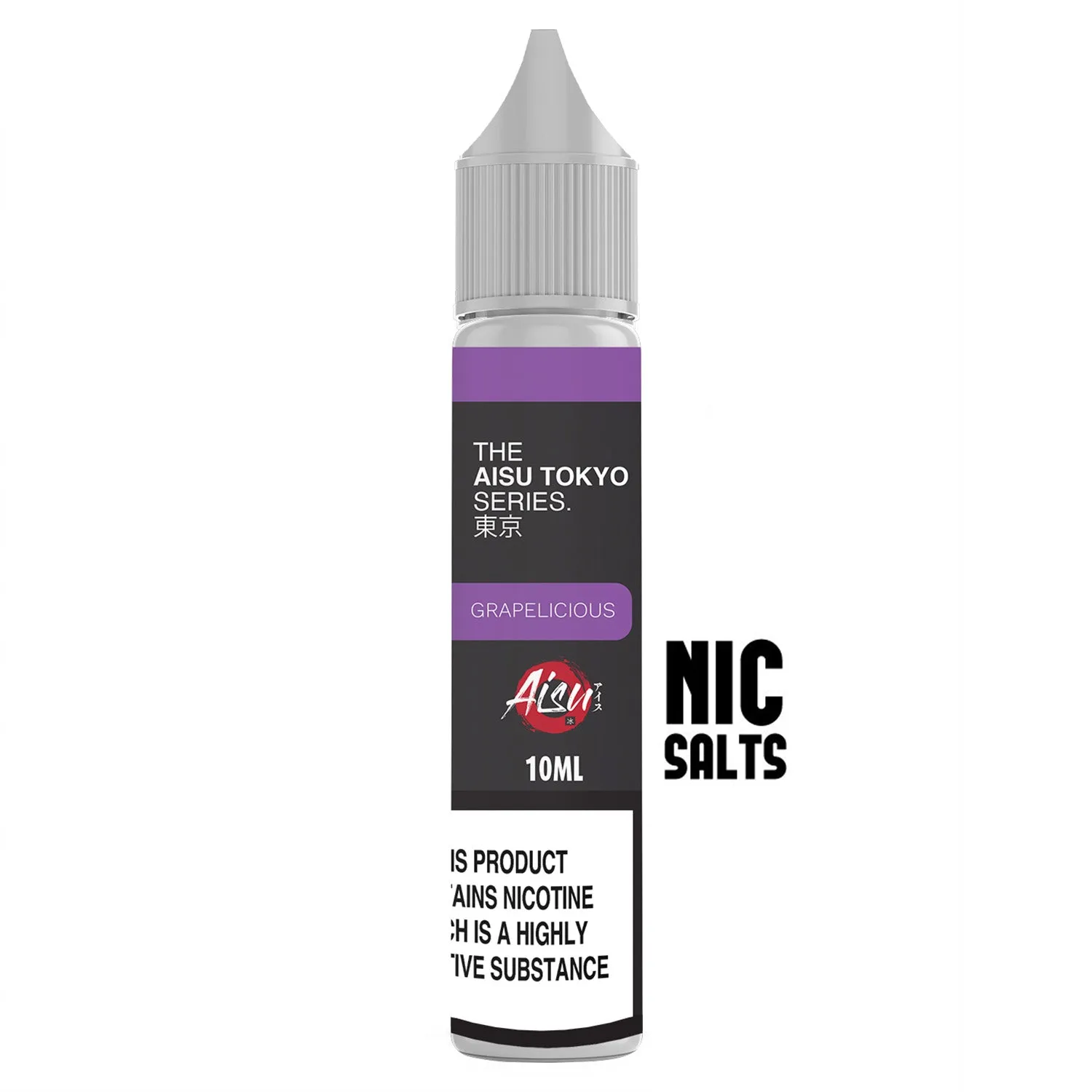 Aisu Tokyo Grapelicious e-liquide 10ml 20mg raisin frais