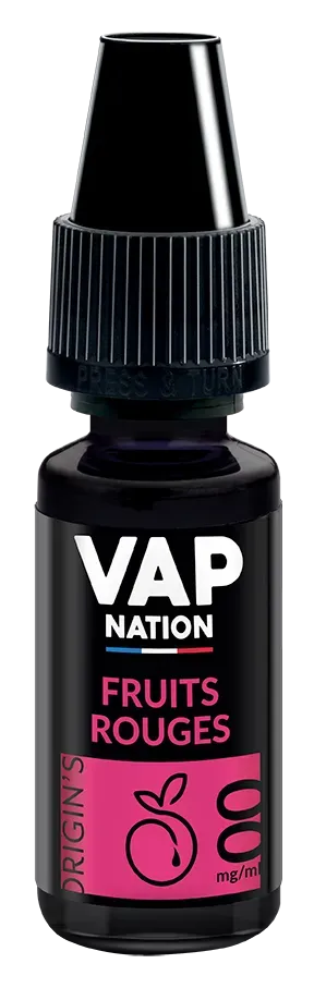 Vap Nation Origin's E-liquide Fruits Rouges Sirop