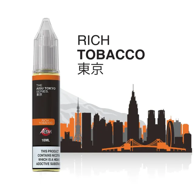 Aisu Tokyo Rich Tobacco e-liquide 10ml 20mg tabac caramel