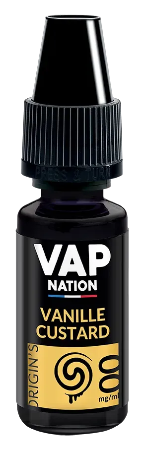 Vap Nation Origin's Vanille Custard e-liquide vanillé