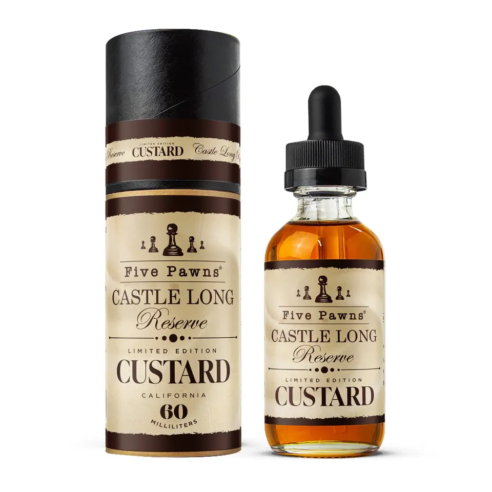 Five Pawns Castle Long Custard e-liquide 60ml 3mg vanillé