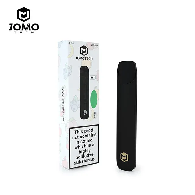 JomoTech W1 vape jetable 300 puffs 1,2 ml compacte