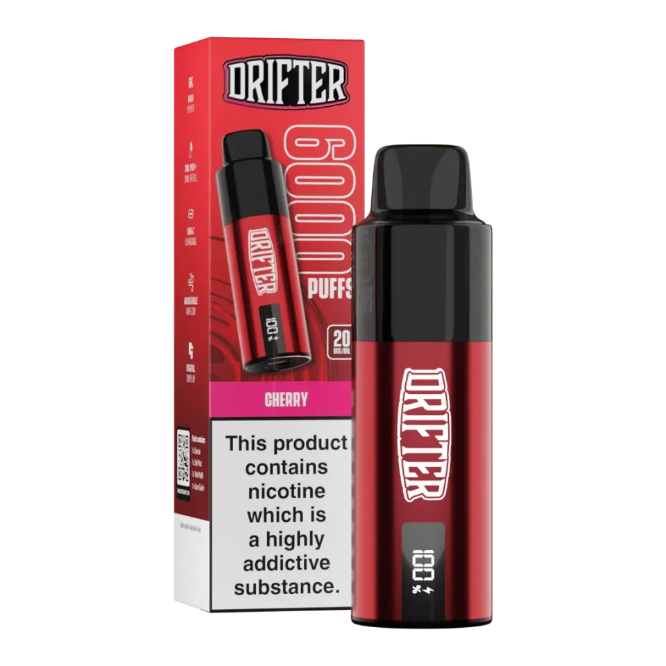 Drifter Bar 6000 puff rechargeable Cherry cerise 6000