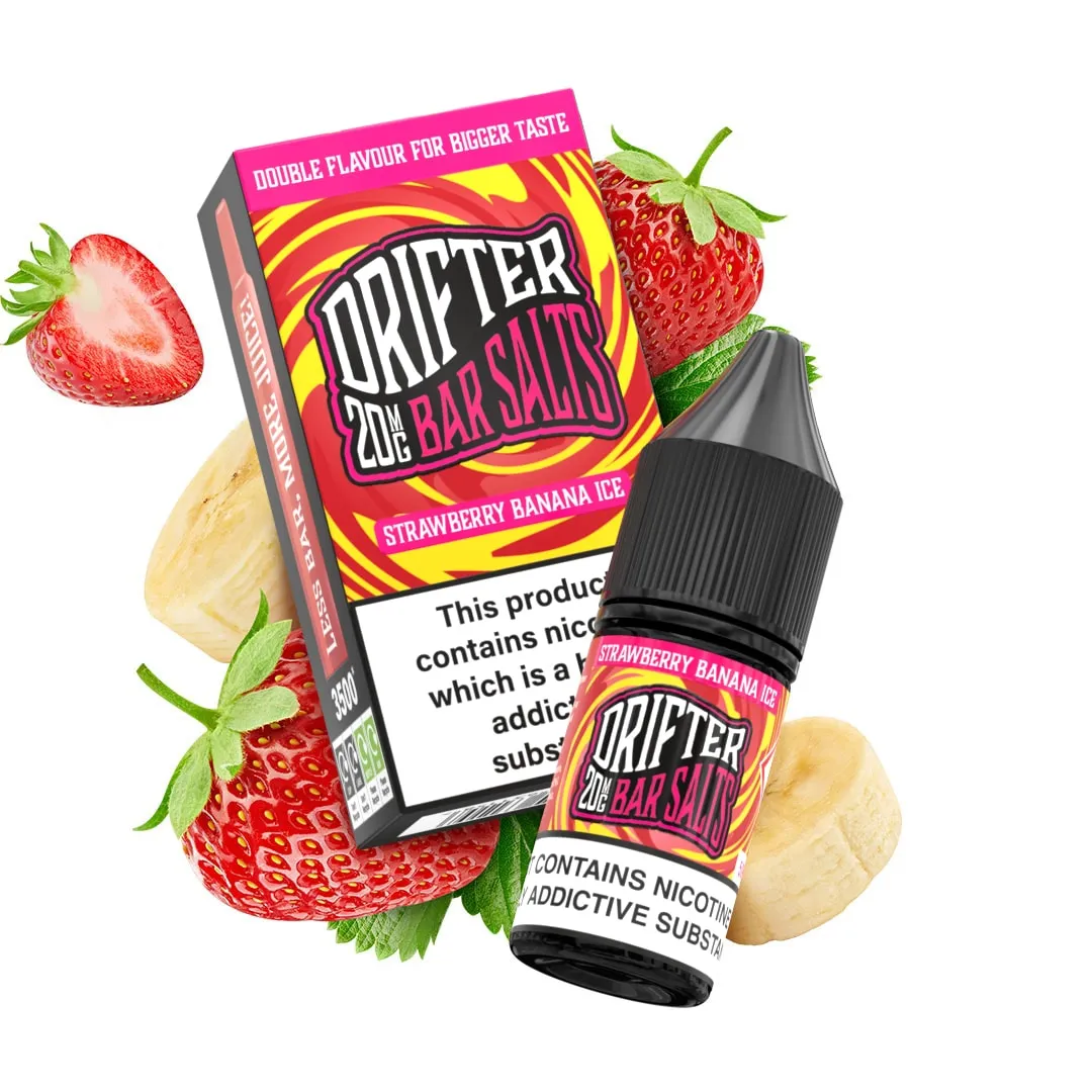 Drifter Bar Salts Strawberry Banana Ice e-liquide 10ml 10mg