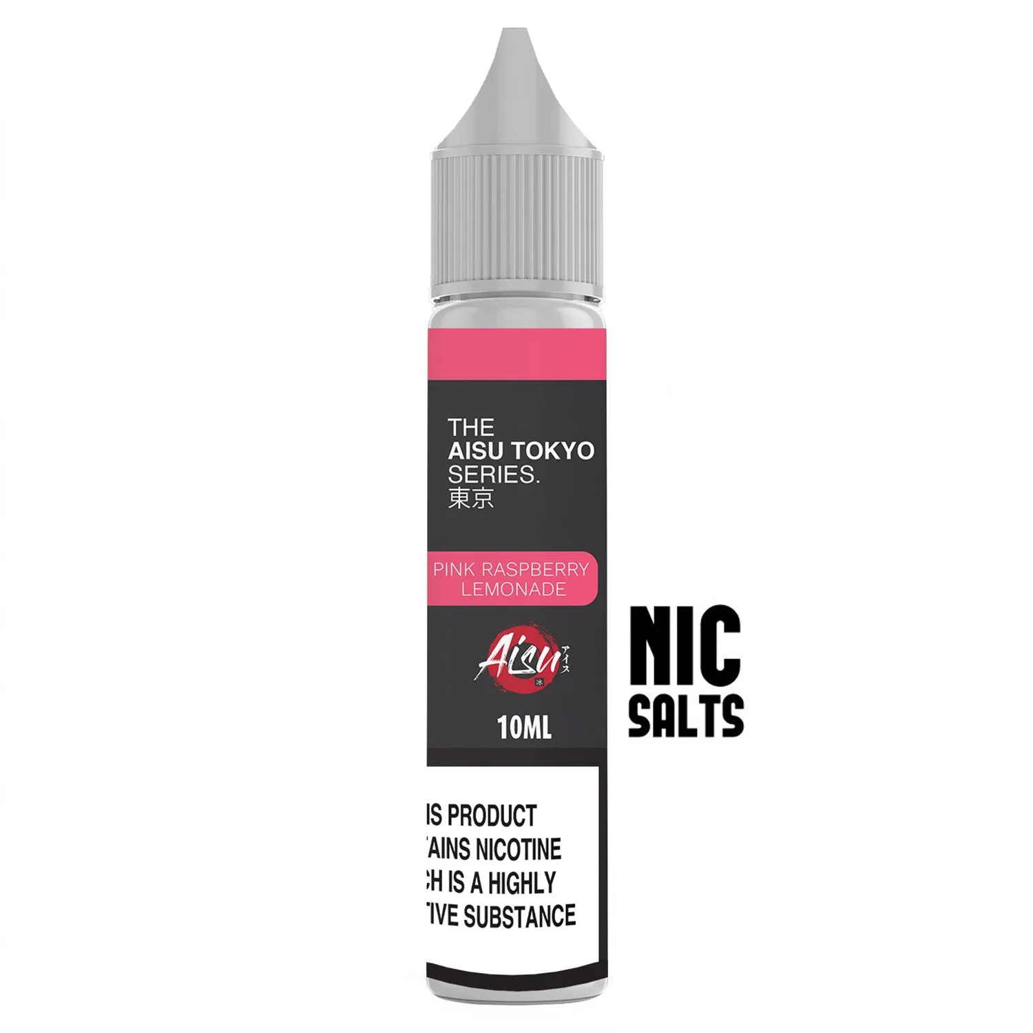 Aisu Tokyo Pink Raspberry Lemonade sel de nicotine 10ml 20mg
